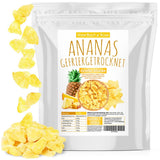 Ananas liofilizowany 250g, duże kawałki, owoce liofilizowane w plasterkach, niesłodzone, owocowe kawałki ananasa, ananas suszony Produkty suszone Naty Shop Domyślny tytuł