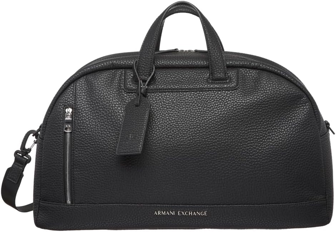 Armani Exchange Męska torba Pebble Armani Bag Torba podróżna Czarny Bagaż i sprzęt podróżny Naty Shop Default Title