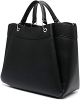Armani Exchange Essential dla kobiet, fala, srebrne nadrukowane logo Zakupy L Damskie torby Naty Shop