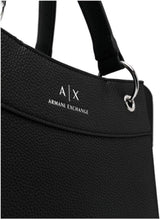 Armani Exchange Essential dla kobiet, fala, srebrne nadrukowane logo Zakupy L Damskie torby Naty Shop