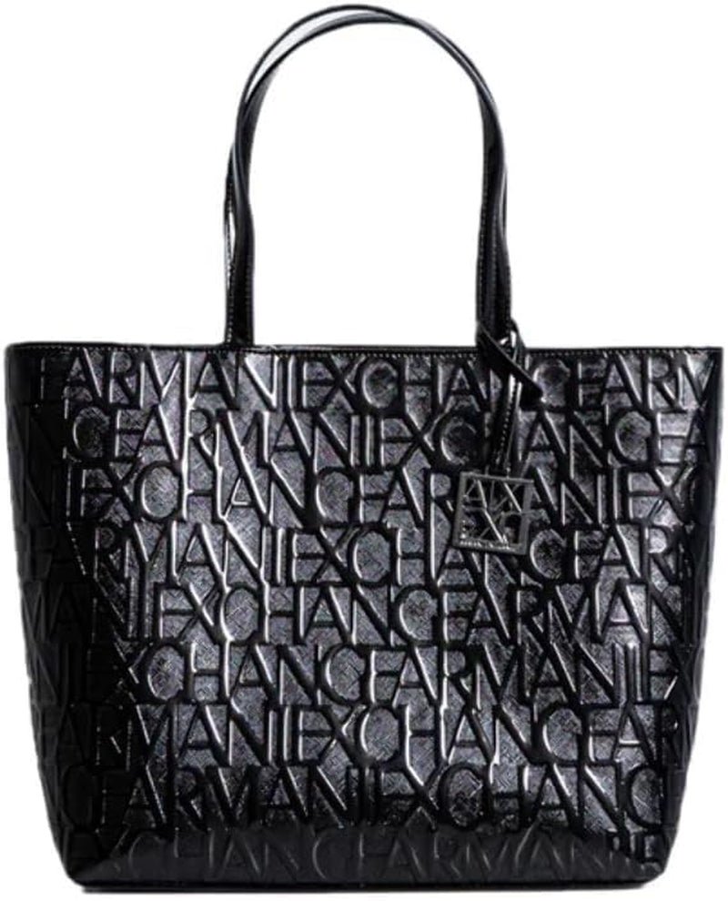 Armani Exchange torba na ramię z uchwytami Torba na ramię Damskie Torby Naty Shop Nero
