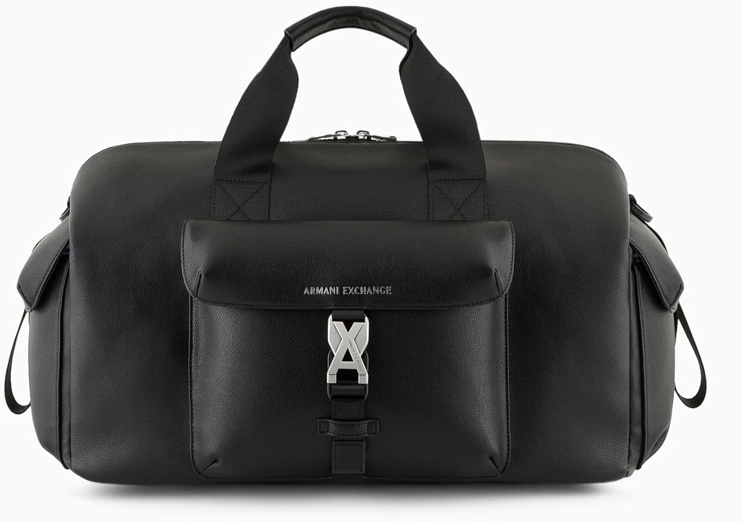 Armani Exchange Męska Matthew Wytrzymała torba podróżna Axe Tuc Closure Bagaże i sprzęt podróżny Naty Shop Czarny