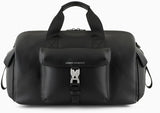 Armani Exchange Męska Matthew Wytrzymała torba podróżna Axe Tuc Closure Bagaże i sprzęt podróżny Naty Shop Czarny