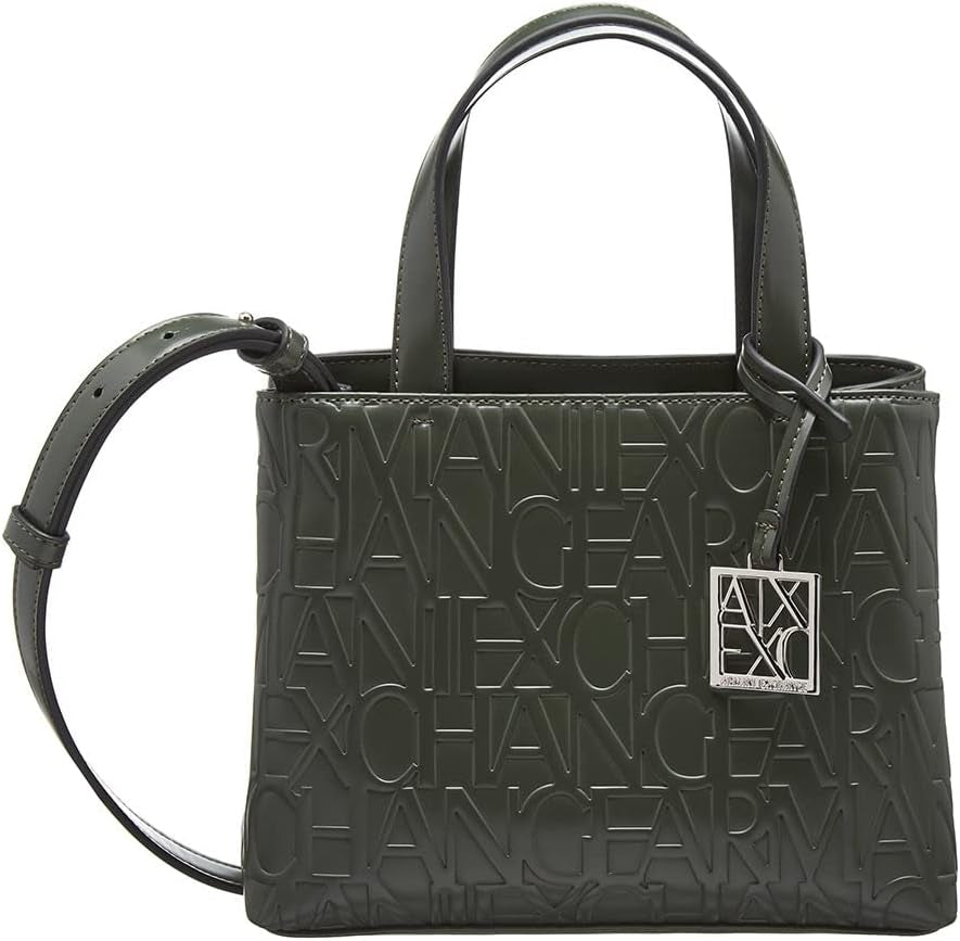 Armani Exchange Ladies Liz Małe otwarte torby na zakupy Damskie Naty Shop Zieleń wojskowa