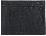 Niezbędny męski portfel Armani Exchange Ivan SLG, logo na całej powierzchni Eleganckie i funkcjonalne etui na karty kredytowe, portfel męski Nero Naty Shop