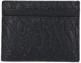 Niezbędny męski portfel Armani Exchange Ivan SLG, logo na całej powierzchni Eleganckie i funkcjonalne etui na karty kredytowe, portfel męski Nero Naty Shop Nero Rozmiar uniwersalny
