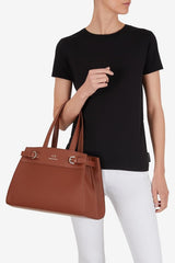 Armani Exchange Women's Essential, Milano 91, Double Bucke L Tote Bag Damskie torby Naty Shop
