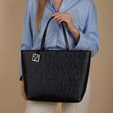 Damska torebka Armani Exchange Liz - otwarta średnia torebka na zakupy, Nero czarna, 28x11x40 cm (dł. x wys.) EU Torby damskie Naty Shop