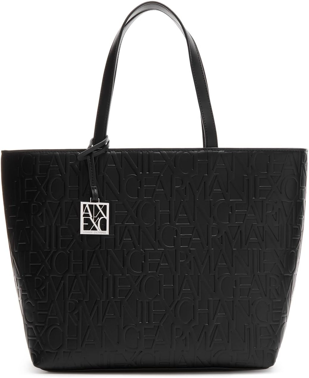 Damska torebka Armani Exchange Liz - otwarta średnia torebka na zakupy, czarna (Nero Black), 28x11x40 cm (dł. x wys. głęb.) Torby damskie UE Naty Shop Domyślny tytuł