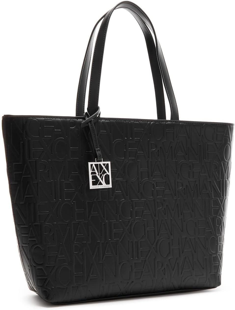 Damska torebka Armani Exchange Liz - otwarta średnia torebka na zakupy, Nero czarna, 28x11x40 cm (dł. x wys.) EU Torby damskie Naty Shop