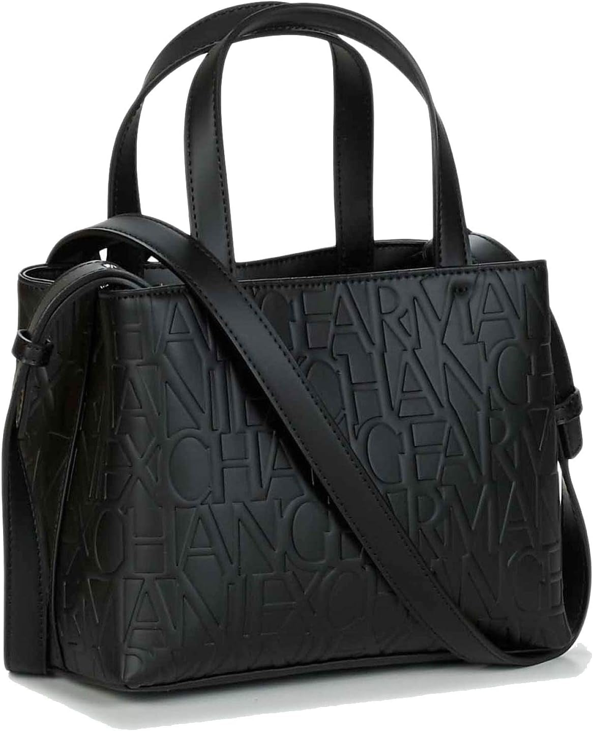 Damska torebka Armani Exchange Liz - mała otwarta torba na zakupy Negru (Nero - czarna) Torby damskie Naty Shop Domyślny tytuł