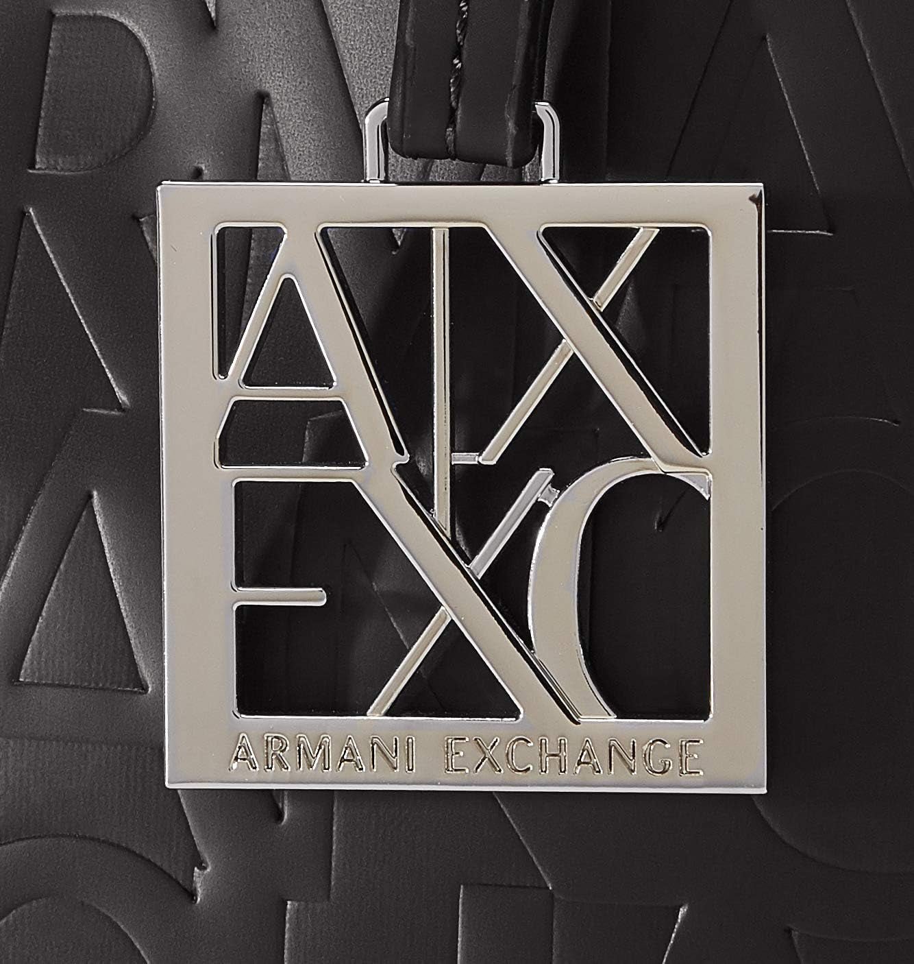 Damska torebka Armani Exchange Liz - mała otwarta torba na zakupy Negru (Nero - czarna) Torby damskie Naty Shop