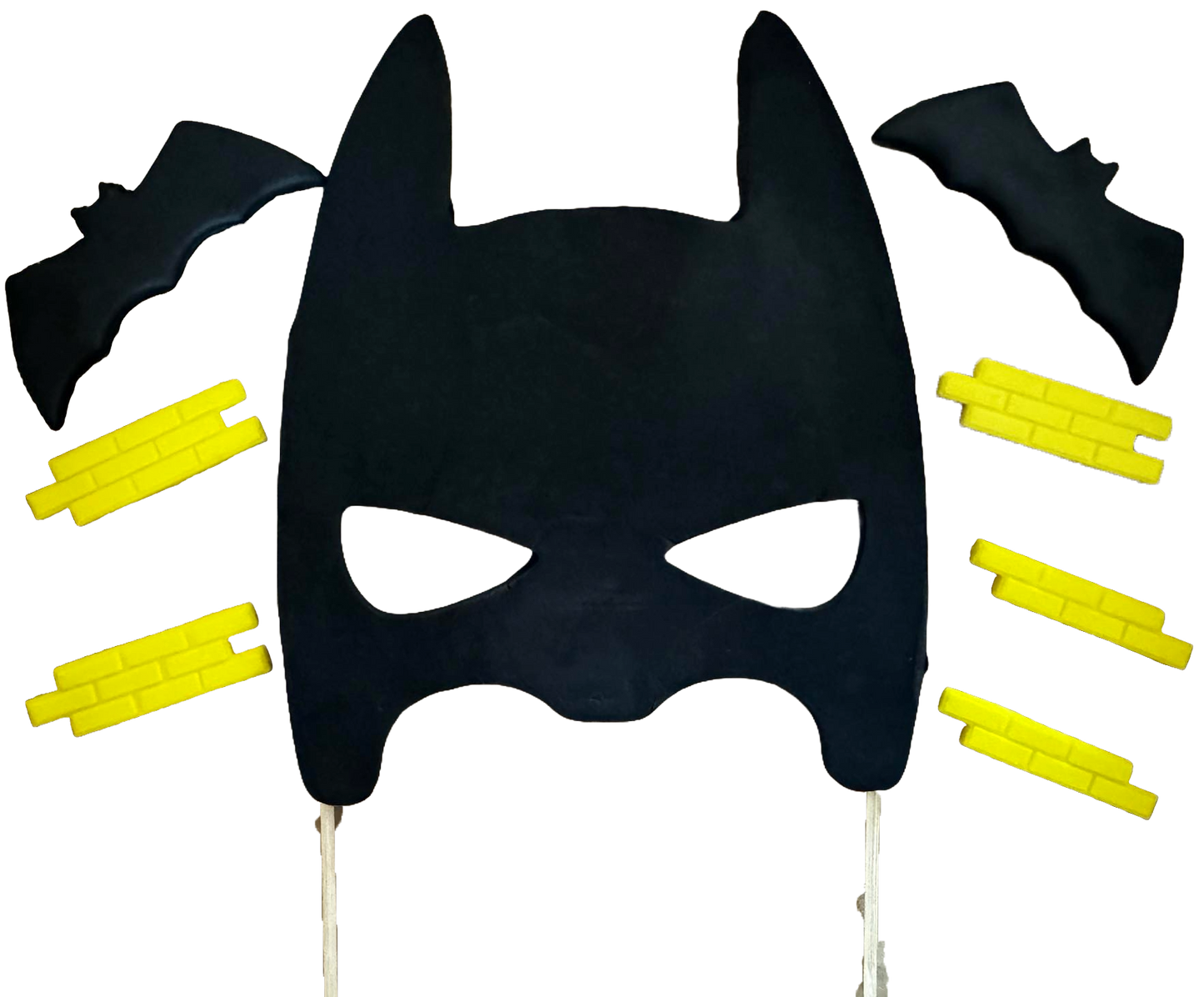 Zestaw 8 jadalnych dekoracji z cukru, Batman Sugar Paste Dekoracje Naty Shop