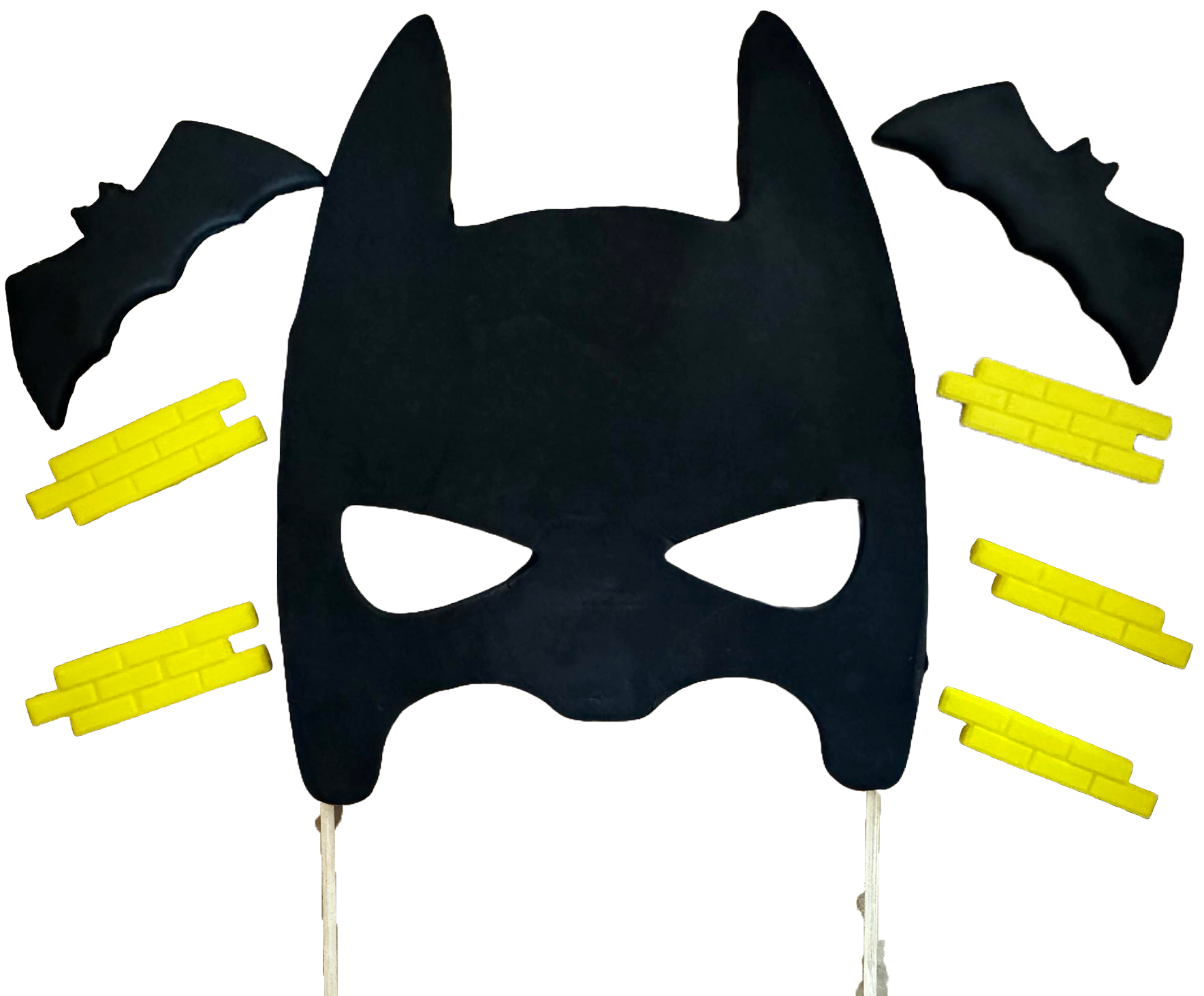 Zestaw 8 jadalnych dekoracji z cukru, Batman Sugar Paste Dekoracje Naty Shop