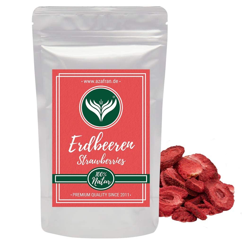 Truskawka liofilizowana Azafran plastry, truskawki naturalne suszone w plastrach 250g Produkty suszone Naty Shop Domyślny tytuł