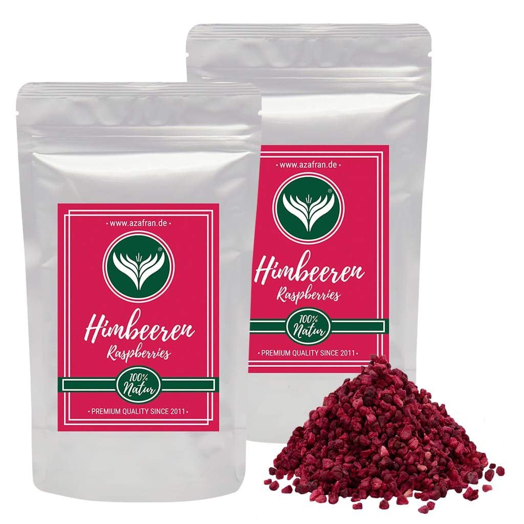 Malina Azafran - maliny liofilizowane kawałki 250g Naty Shop produkty suszone 500 G (1 opakowanie)