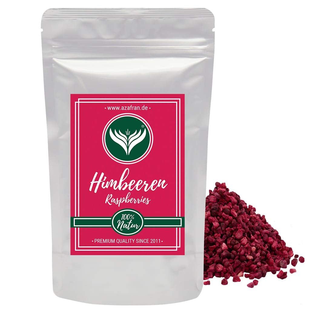 Malina Azafran - kawałki malin liofilizowanych 250g Naty Shop produkty suszone 250 G (1 opakowanie)
