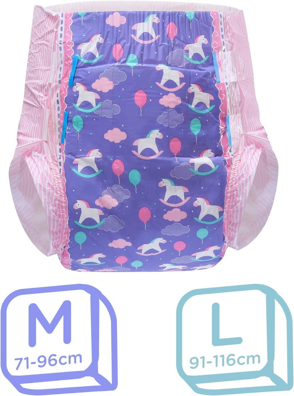 Pieluszki z nadrukiem dla dorosłych 5500-5800ml 10 sztuk - Small Fantasy (M)
