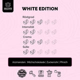 KING'S COFFEE - WHITE EDITION - lekka mieszanka 100% Arabiki z Etiopii, Meksyku, Peru i Tanzanii - palenie małych partii we Włoszech - całe ziarna espresso do ekspresów kolbowych - 1 kg