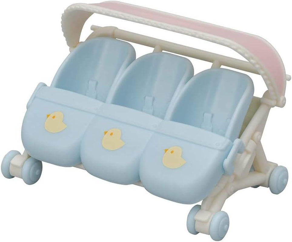 Wózek dziecięcy Sylvanian Families L5533 Triplets - domek dla lalek Dolls Naty Shop Domyślny tytuł