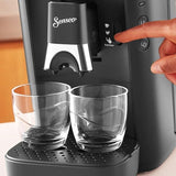Ekspres na kapsułki PHILIPS Senseo Maestro — technologia Intense Plus, wysokiej jakości espresso, ekologiczna konstrukcja, zbiornik na wodę o pojemności 1,2 l, funkcja notatki, wskaźnik usuwania kamienia (CSA260/60)
