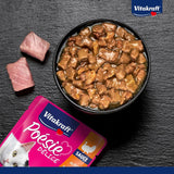 Vitakraft Poésie Délice, mokra karma dla kota, karma dla kota w sosie, z indykiem, opakowanie zbiorcze, bez dodatku cukru i zbóż (23 x 85g)