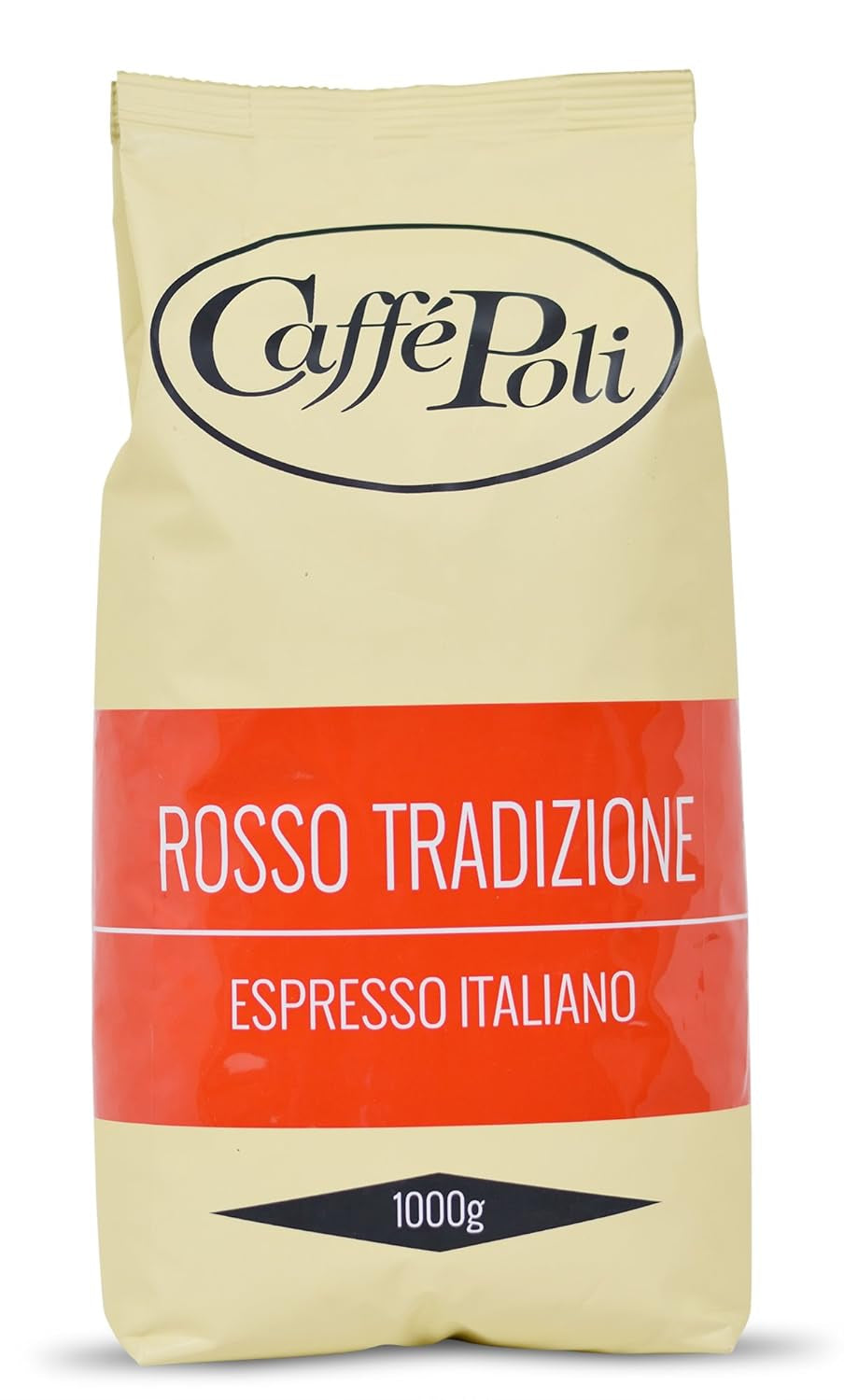 Caffè Poli Rosso | Tradycyjne espresso | Włoskie espresso | Idealny do Kaffeevollautomaten, Siebträger i Espressomashinen | 1x1 kg