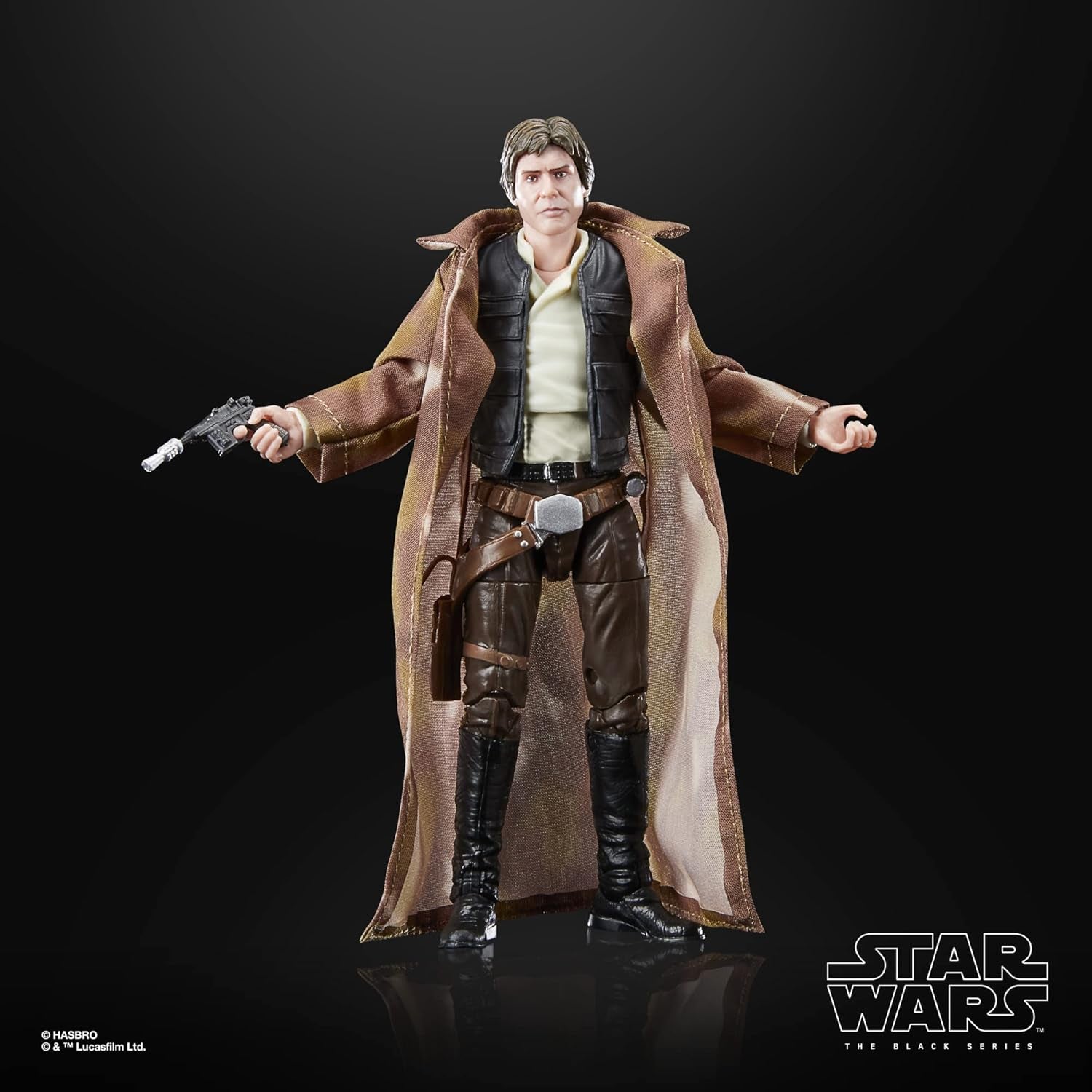Han Solo z czarnej serii Star Wars, wysokość 15 cm Figurka Zu Wars: Powrót rycerza Jedi Figurki Naty Shop