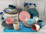 CreaTable, 22506, seria COSY DAY, 16-częściowy zestaw naczyń obiadowych dla 4 osób, usługa łączenia porcelany, można myć w zmywarce i używać w kuchence mikrofalowej, jakość produkcji