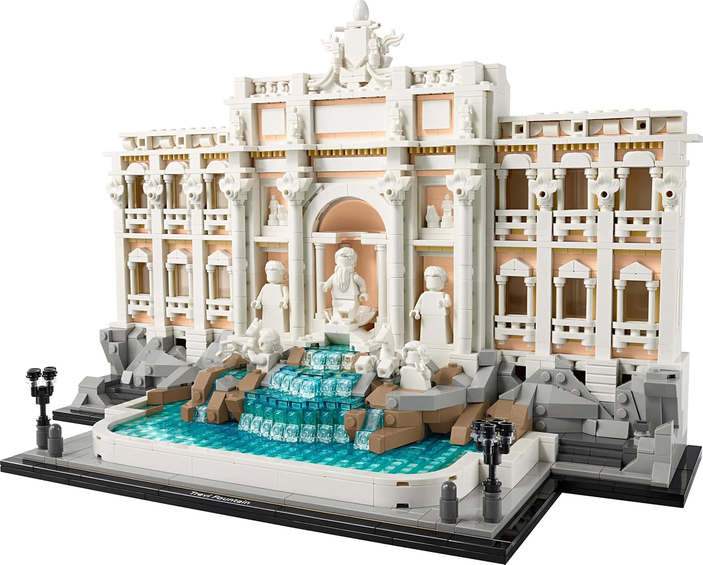 LEGO Architecture Fontanna di Trevi — model zabytku Rzymu z rzeźbami minifigurek — element kolekcji do biura i salonu — prezent dla dorosłych i miłośników architektury 21062 Zestawy do budowania Besuche den LEGO-Store