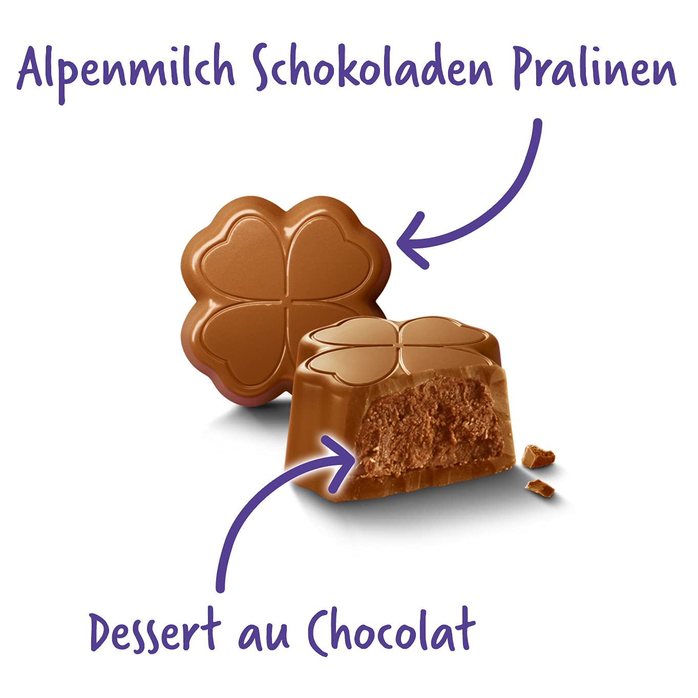 Milka All the Best Pralines 10 x 110g, Praliny z mlecznej czekolady alpejskiej z nadzieniem z kremu kakaowego (opakowanie 2 szt.)
