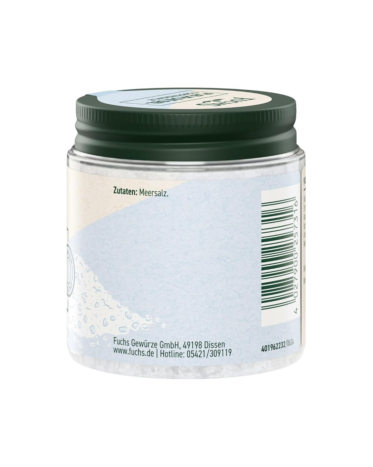 Fuchs Gewürze - Fleur de Sel | Szlachetna sól posypkowa do szparagów, owoców morza i ryb | Meersalz w jakości Premium 100 g im wiederverschließbaren Gewürzglas
