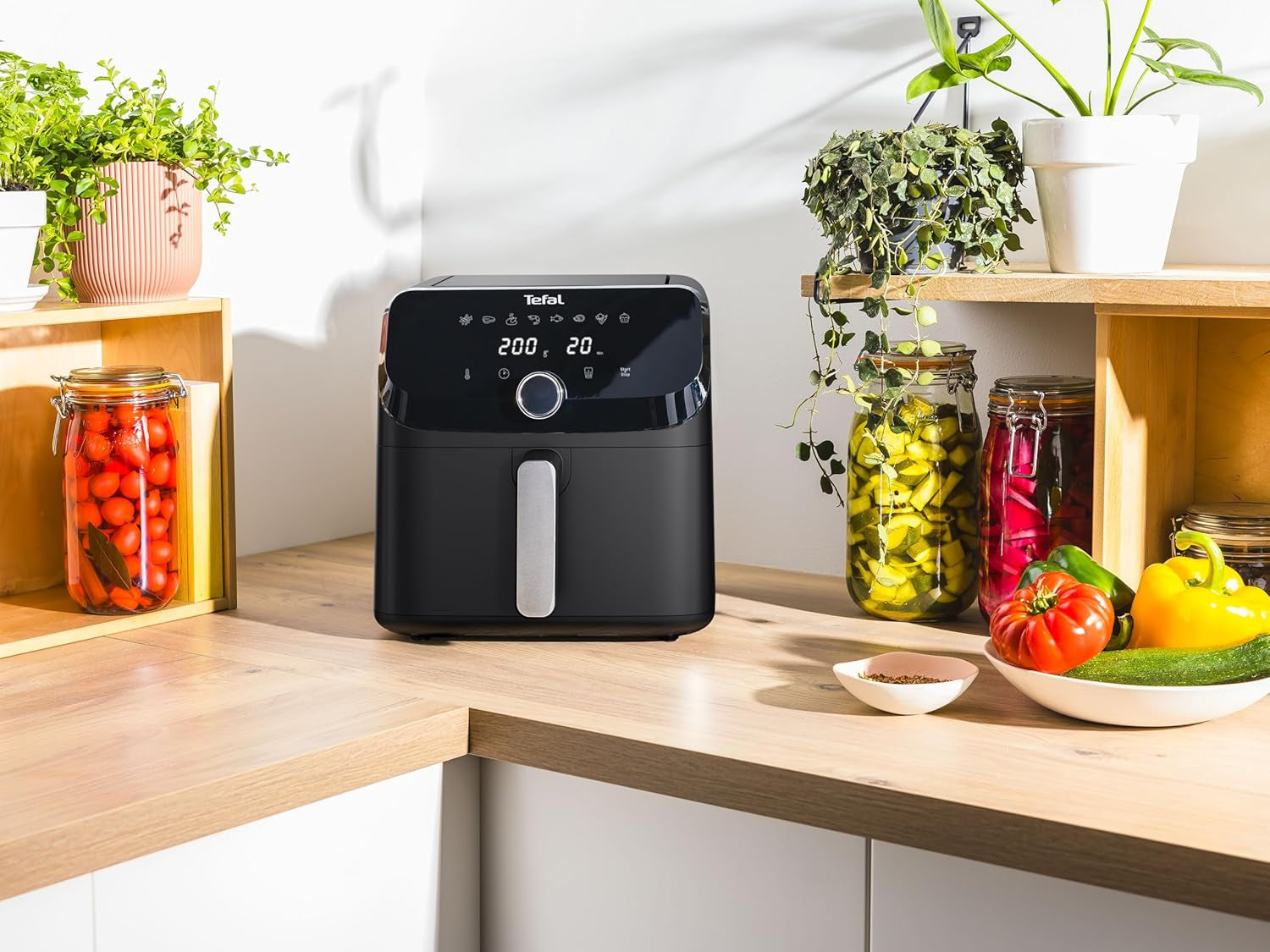 Frytownica Tefal Easy Fry Mega na gorące powietrze, pojemność 7,5 litra, do 8 osób, EY8558E0 Sprzęt AGD Naty Shop