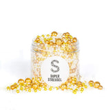Super Streusel Gold Glimmer, posypki o tematyce bożonarodzeniowej, 180 gramów Posypki Naty Shop