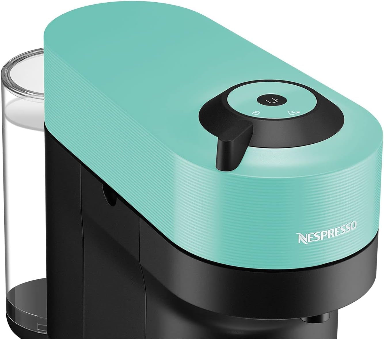 Ekspres do kawy z kapsułkami Nespresso Krups Vertuo Pop, pojemność: 560 ml, automatyczne rozpoznawanie kapsułek, system one-touch, 4 rozmiary filiżanek, skrócony czas podgrzewania, zrównoważony, Aqua Mint, XN9204