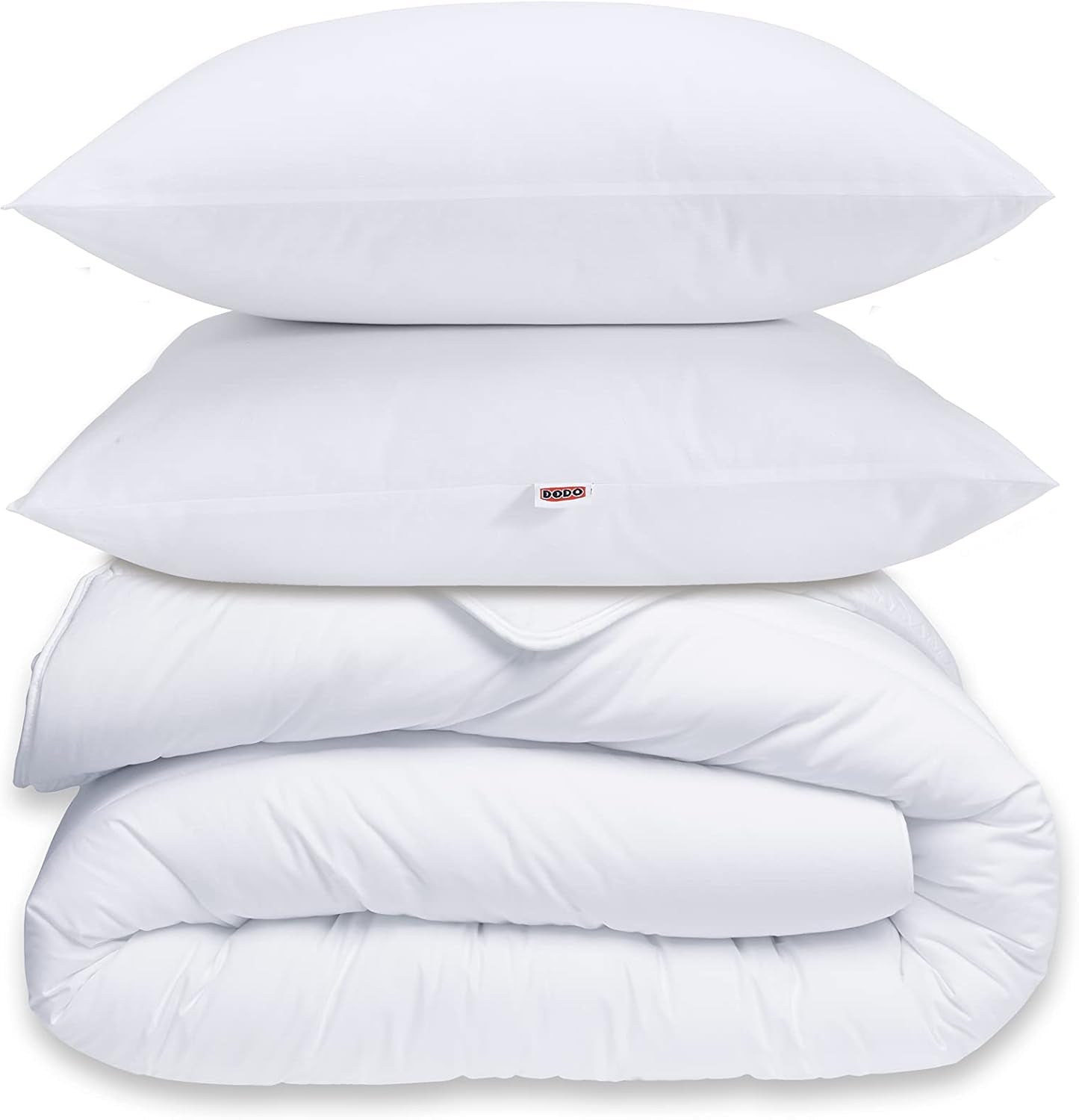 30519 220/240 Poszwa na kołdrę i 2 poduszki Poliester/Bawełna Biały 220 X 240 Cm Kołdry i kołdry Naty Shop