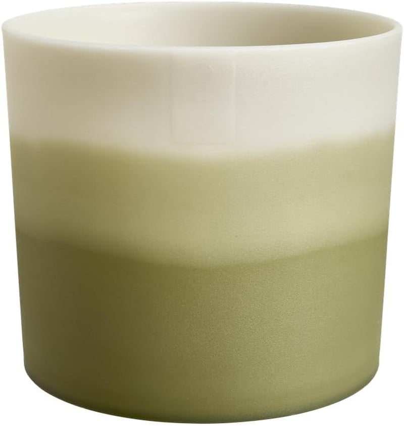 Okrągła doniczka elho Color Gradient 16cm - do użytku w pomieszczeniach - 100% plastiku pochodzącego z recyklingu - Ø 15,9 x wys. 14,7 - zielony/bambusowy zielony