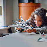 LEGO Star Wars 75399 Rebeliancki myśliwiec U-Wing Starfighter — zabawka z funkcją wahadłowego skrzydła i trzema minifigurkami, w tym figurką Cassiana Andora i droida K-2SO — prezent dla chłopców w wieku od 8 lat i fanów Andora z sezonu 2 Zestawy do budowania Beuche den LEGO-Store