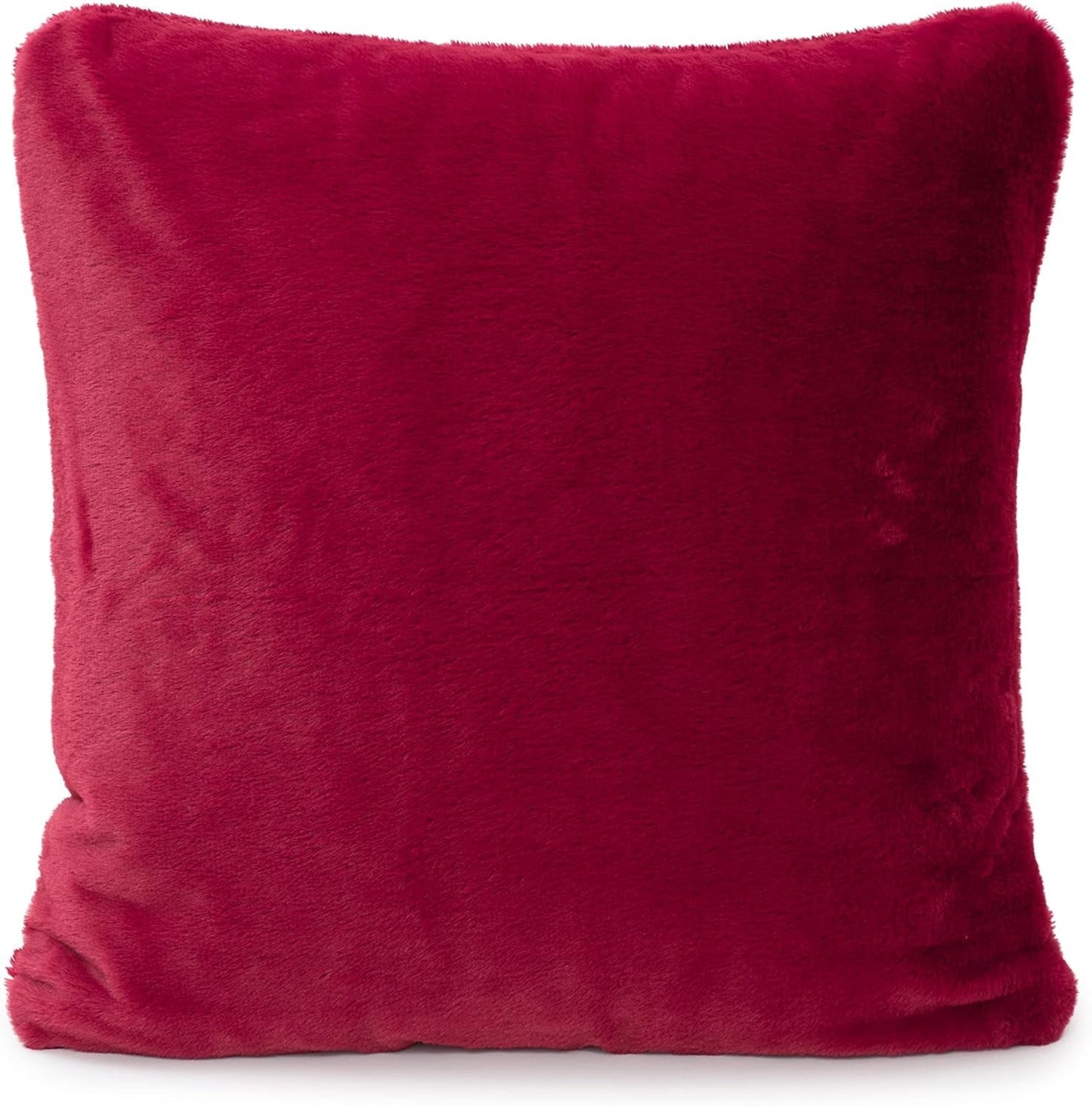 Gözze - Wygodna poszewka na poduszkę, Merino Feeling, 50X50 cm - Ciemnozielone Łóżka i koce Besuche den GÃ¶zze-Store Carmine red