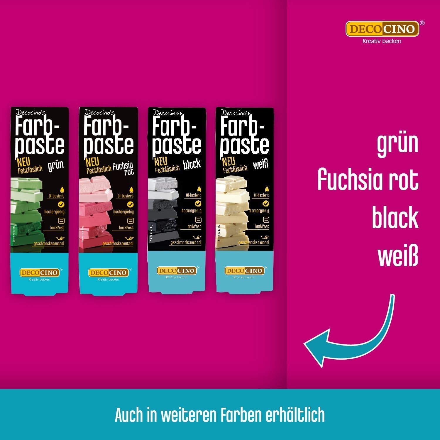 DECOCINO Żółta pasta koloryzująca rozpuszczalna w tłuszczach - 15 g - Barwnik spożywczy na bazie oleju, idealny do barwienia czekolady, kremu maślanego, ciasta na fondant lub ciasteczka