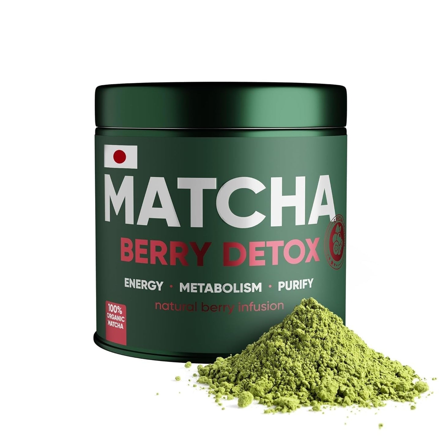 WOW TEA Matcha w proszku - drobny proszek z Japonii o świeżym smaku - idealny do herbaty Matcha, latte czy smoothies - bez dodatków (detoks)