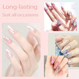 Chrom Nagel Pulver 4 Farben Irisierendes Aurora Pulver Metallic Spiegel Effekt Pigment Perłowy Meerjungfrau Glitter Einhorn Glitter Für Żel Polski Nail Art Dekoration-Purpurgrüner Jadeit