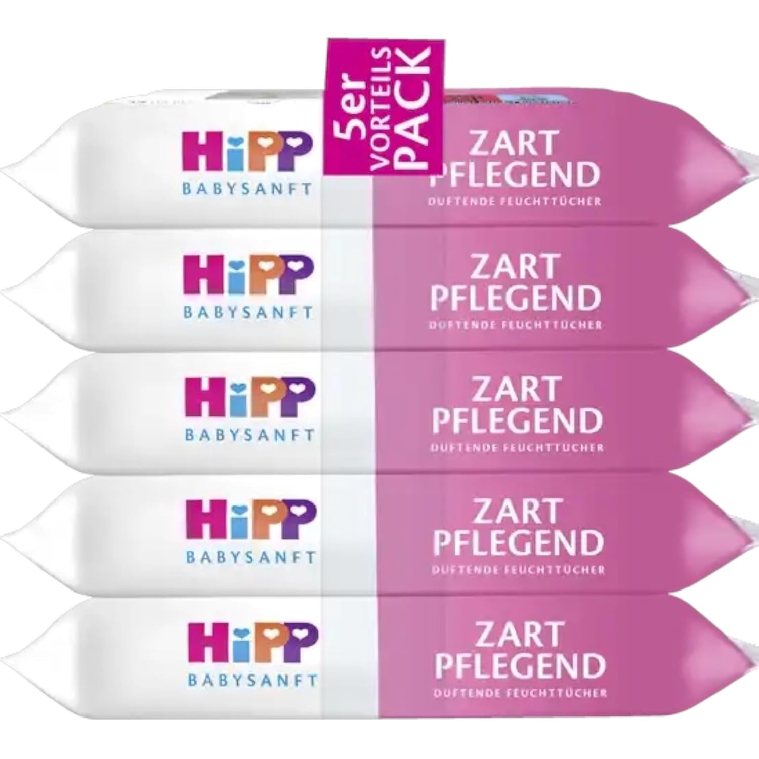 HiPP Babysanft Delicates Chusteczki nawilżane dla niemowląt 720 sztuk (3 x 240) z organicznym ekstraktem z migdałów, wyjątkowo przyjazne dla skóry, do delikatnego czyszczenia wrażliwej skóry dziecka