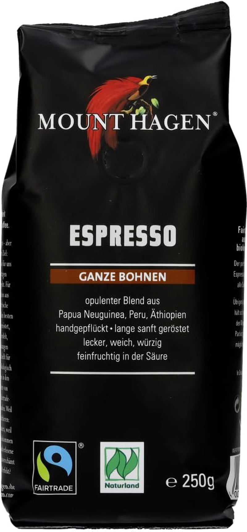 Organiczne espresso z całych ziaren, miękkie opakowanie (2 x 250 g)