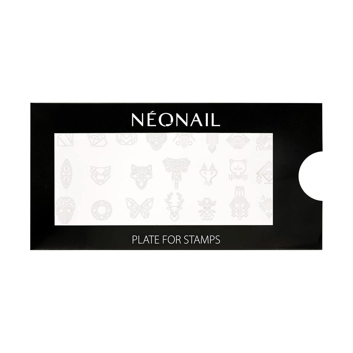 NÉONAIL Nagel Stempel Mit Schaber - Nägel Selber Machen - Stempel do zdobienia paznokci - Nageldesign Für Nagel Schablone - French Nails Stempel - Silikon Nagelstempel