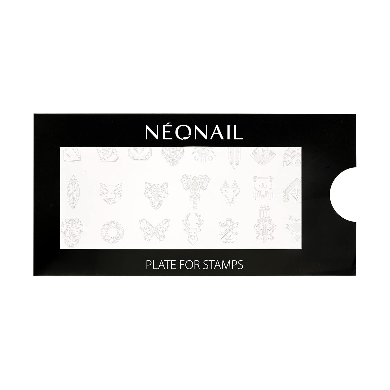 NÉONAIL Nagel Stempel Mit Schaber - Nägel Selber Machen - Stempel do zdobienia paznokci - Nageldesign Für Nagel Schablone - French Nails Stempel - Silikon Nagelstempel