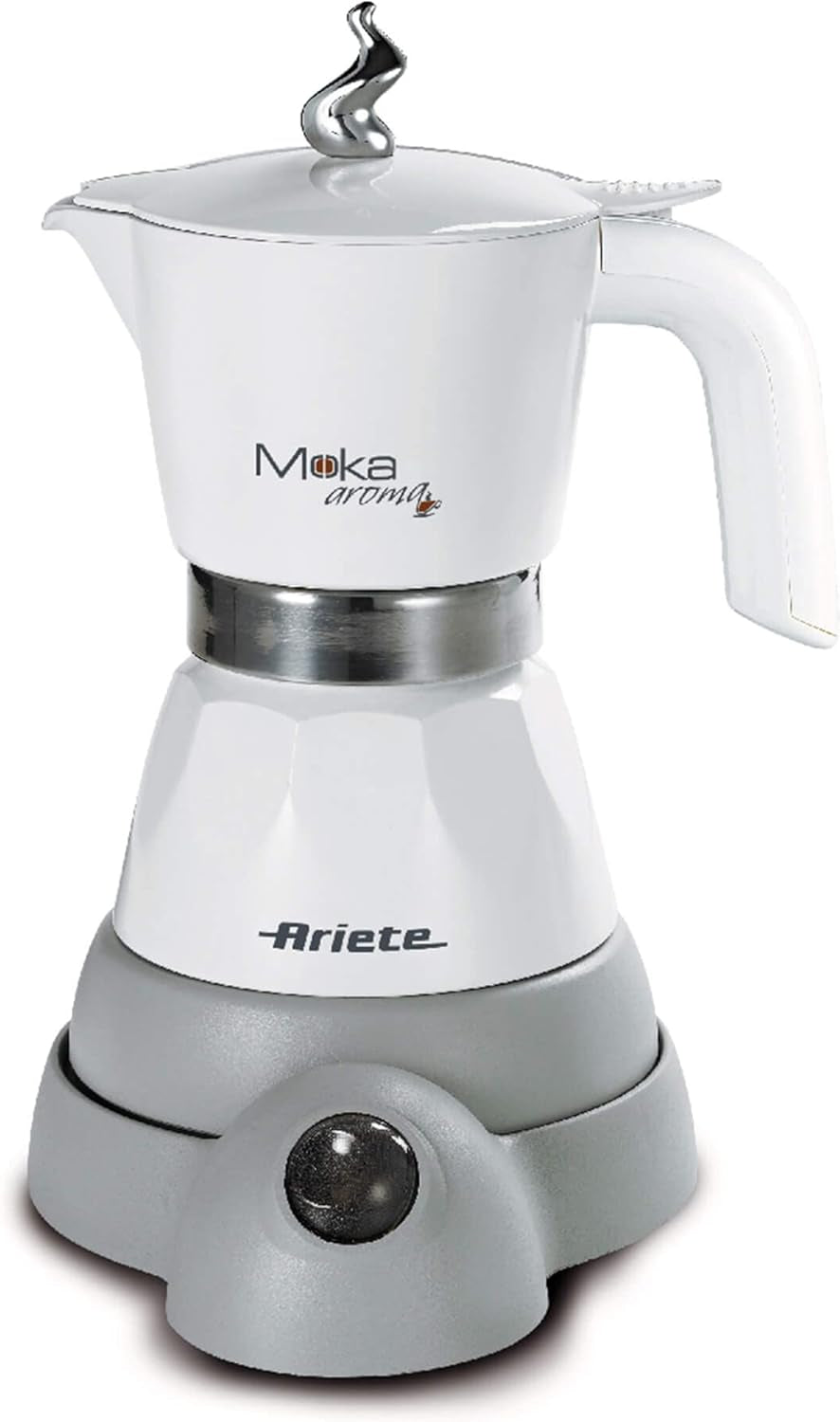 Ariete 1358 Moka Aroma, Ekspres elektryczny, 480 W, 2/4 filiżanek espresso, Czarny