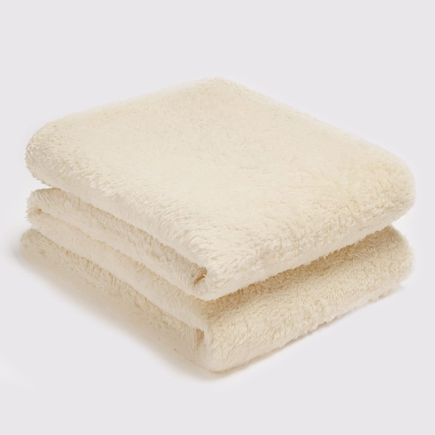 Brentford's Teddy Koc polarowy Duży koc na łóżko Pluszowa Super miękka ciepła sofa Narzuta na łóżko Czarna - 150 x 200 cm Łóżka i koce Besuche den Brentfords-Store Crème 125 x 150 cm