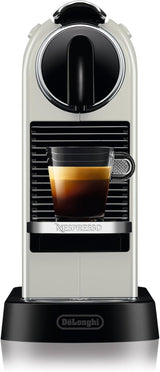 Ekspres na kapsułki Nespresso EN167.W Citiz, pompa wysokociśnieniowa i idealna kontrola temperatury, bez Aeroccino (spieniacza do mleka), funkcja oszczędzania energii, 1260 W, kremowo-biały, 37,4 x 11,9 x 25,5 cm