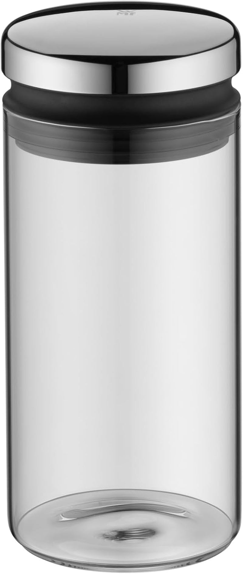 WMF Depot 1 l szklany słoik do przechowywania, wysokość 21,5 cm, słoik do przechowywania z pokrywką, pojemnik na ziarna kawy, słoik na płatki zbożowe, słoik do przechowywania żywności z szerokim otworem do napełniania (4 szt.) Naty Shop pudełka do przechowywania żywności pojedyncze 1 l